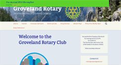Desktop Screenshot of grovelandrotary.org