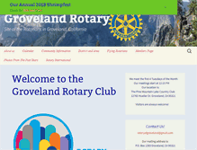 Tablet Screenshot of grovelandrotary.org